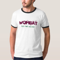 Wombat, come raíces y las hojas