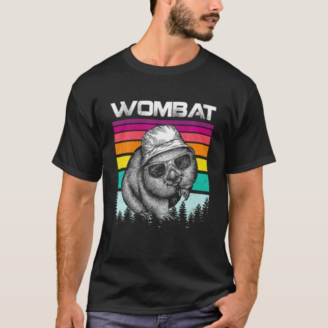 Camiseta Wombat de animales espirituales - Wombat vintage (Anverso)