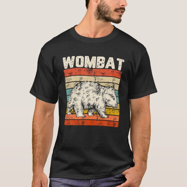 Camiseta Wombat de animales espirituales - Wombat vintage (Anverso)