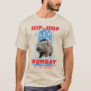 Camiseta Wombat de Hip Hop Música Divertida Animal