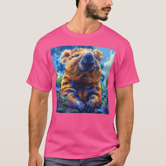 Camiseta Wombat deja colorido (Anverso)