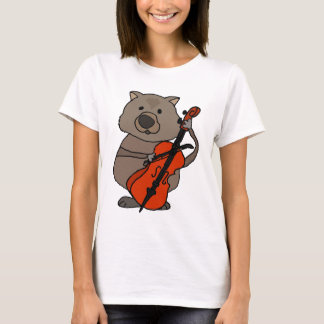 Camiseta Wombat divertido que juega el dibujo animado del