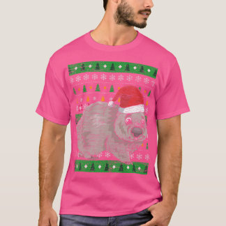 Camiseta Wombat, el guardián zoológico de Australia, Navida