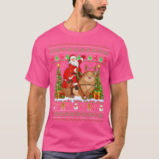 Camiseta Wombat Lover Funny Santa Riding Wombat Christ