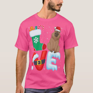 Camiseta Wombat Lover Wombat Usando Navidades de Santa Hat