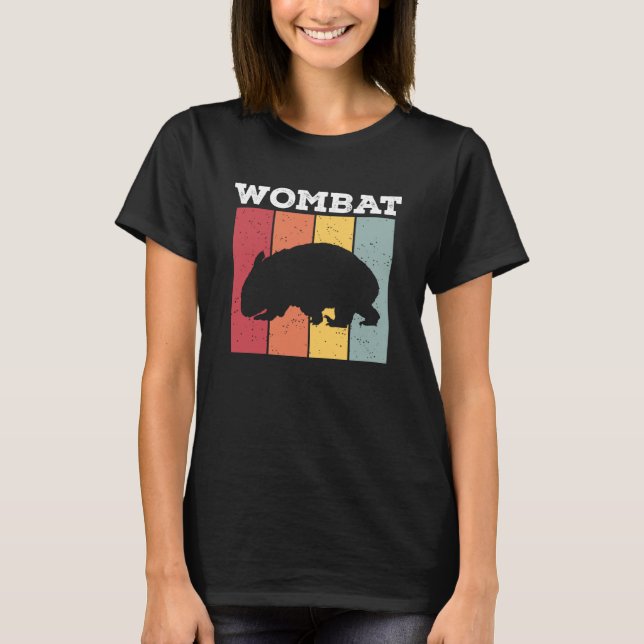 Camiseta Wombat Marsupial Australia Nativo Ani (Anverso)