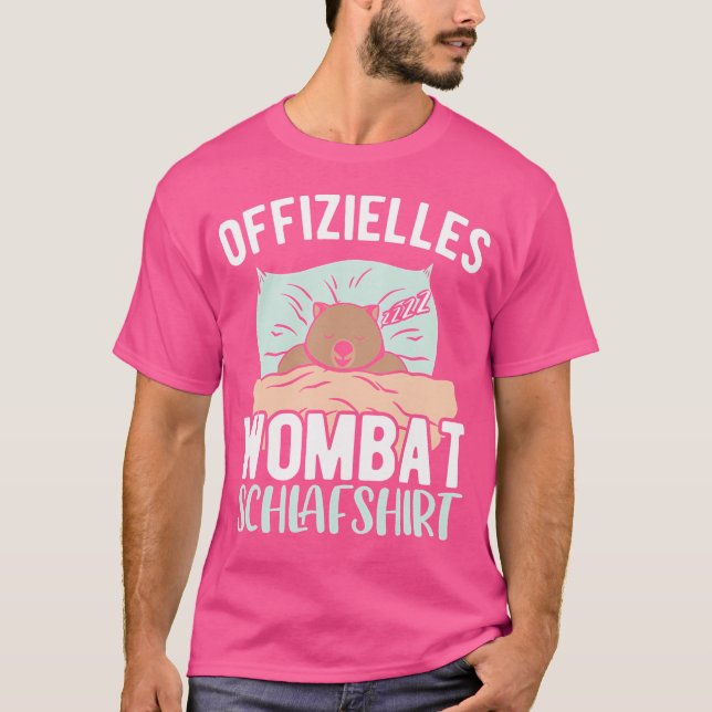 Camiseta Wombat oficial duerme Wombat (Anverso)
