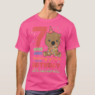 Camiseta Wombat Para Niños De Siete Años De Edad