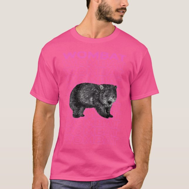 Camiseta Wombat Pastel Aesthetic (Anverso)