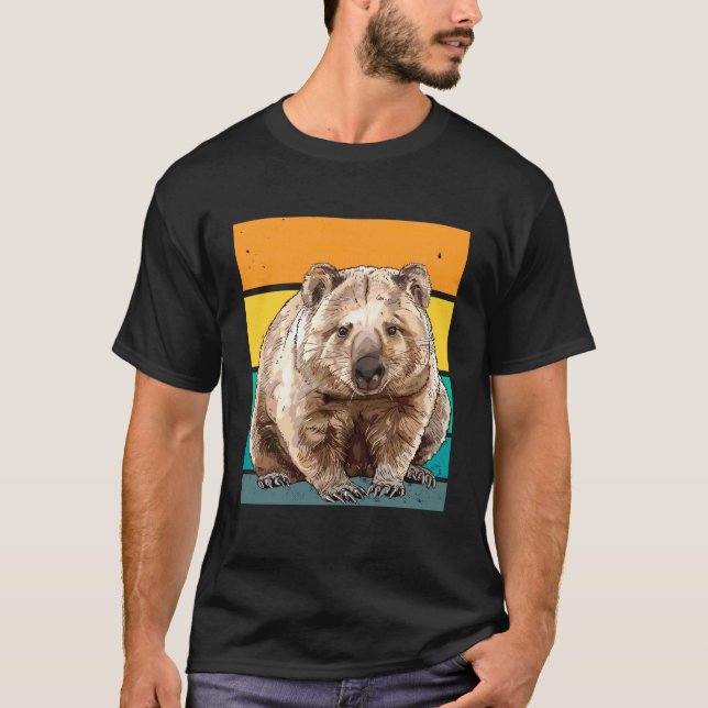 Camiseta Wombat Retro (Anverso)