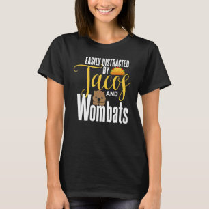 Camiseta Wombat Shirt Funny Taco Lover Cute Tacos Wombat Lo