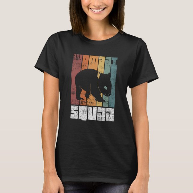 Camiseta Wombat Squad Cute Australian Wildlife Rodent Anima (Anverso)