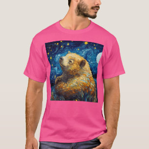 Camiseta Wombat Surreal Starry Night