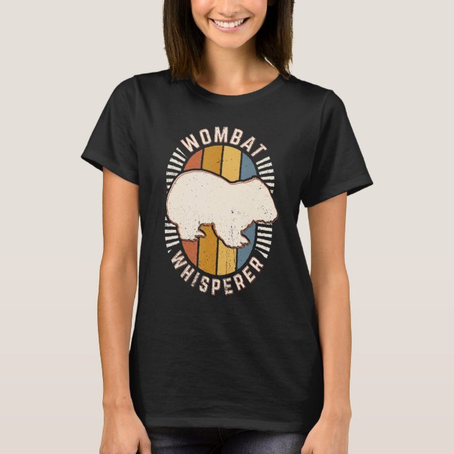 Camiseta Wombat Whisperer Vintage Classic Retro Love (Anverso)
