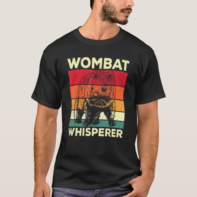 Camiseta Wombat Whisperer  Wombat Saying Design (Anverso)