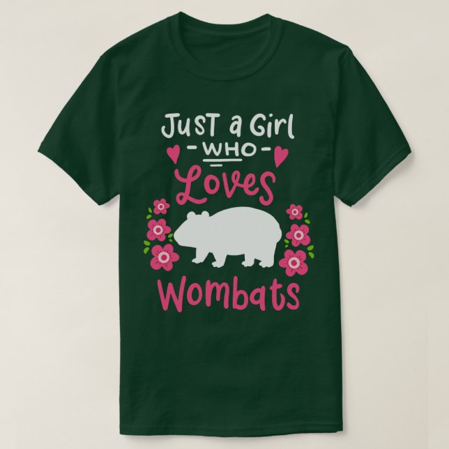 Camiseta Wombat Wombat Lover Australia (Diseño del anverso)