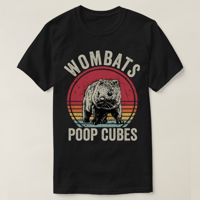 Camiseta Wombats divertidos poop cubes (Diseño del anverso)