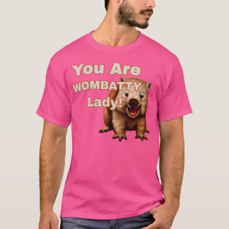 Camiseta Wombatty Lady One Batty Lady Funny Wombat Lovers
