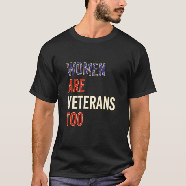 Camiseta Women Are Veterans Too (Anverso)