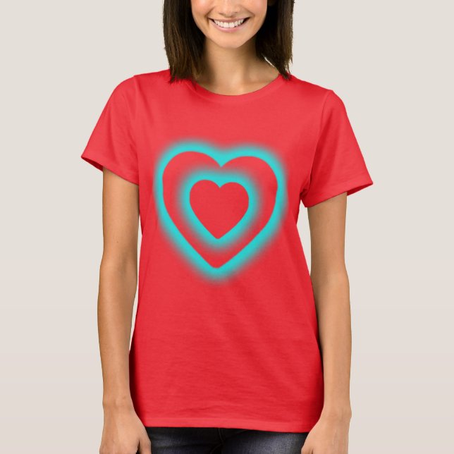 Camiseta Women Best Heart Design T-Shirt (Anverso)