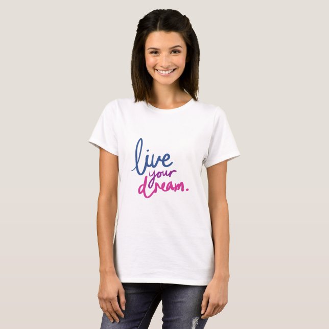 Camiseta women casual white fell free quote t-shirt (Anverso completo)
