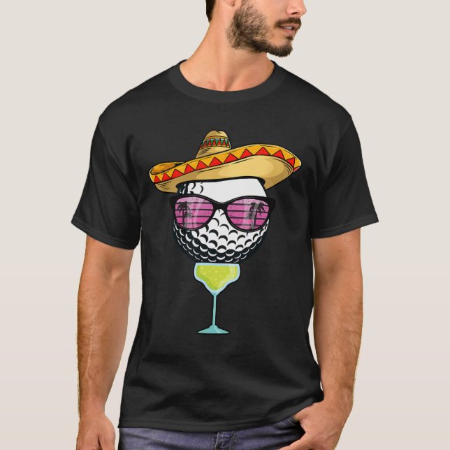 Camiseta Women Cinco De Mayo Golf Ball With Sombrero Margar (Anverso)