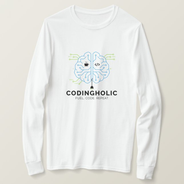 Camiseta Women Clean Tech Brain Coding Graphic Developers (Anverso del diseño)