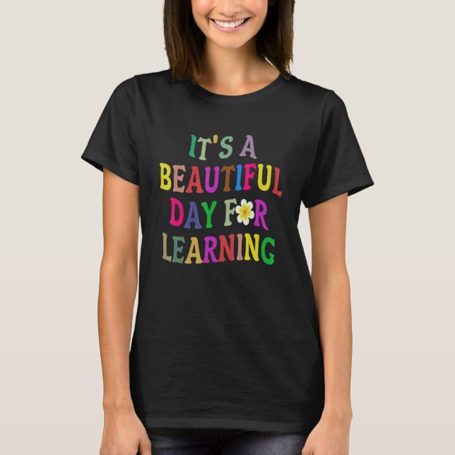 Camiseta Women It's Beautiful Day For Learning Retro Teache (Anverso)