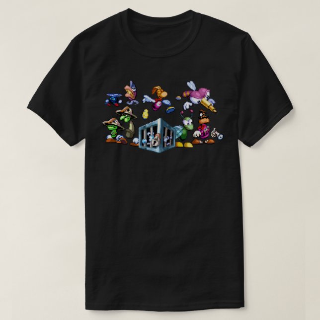 Camiseta Women Men Rayman Original Enemies (Diseño del anverso)