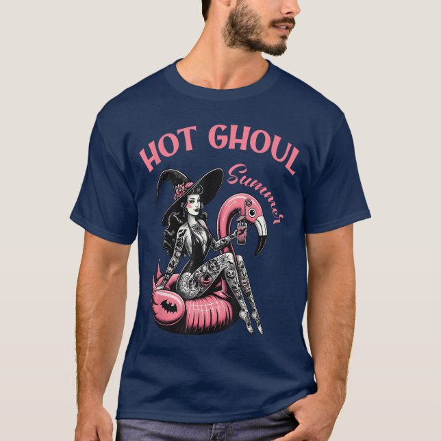 Camiseta Women Mens Funny Halloween Hot Ghoul Summer Summer (Anverso)