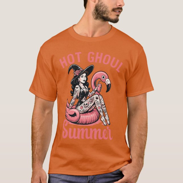 Camiseta Women Mens Funny Halloween Hot Ghoul Summer Summer (Anverso)
