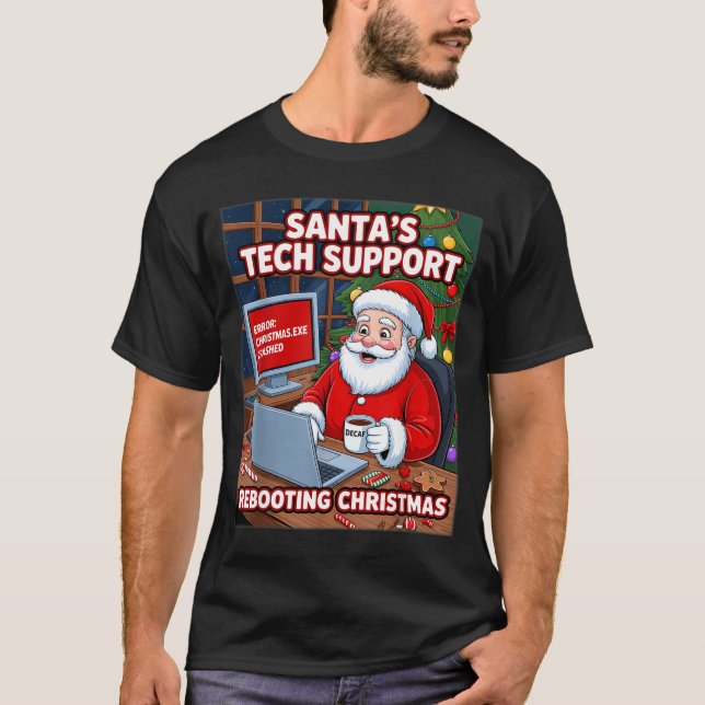 Camiseta women Rebooting Santa Support s Tech (Anverso)