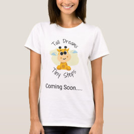 Camiseta Women’s “Coming Soon”  Shirt Cute Pregnancy reveal