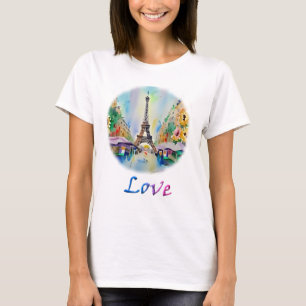 Camiseta Women´s T-Shirt Paris Love – Eiffel Tower