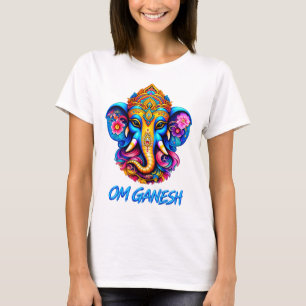 Camiseta Women T-Shirt - Om Ganesh – Elephant Mandala