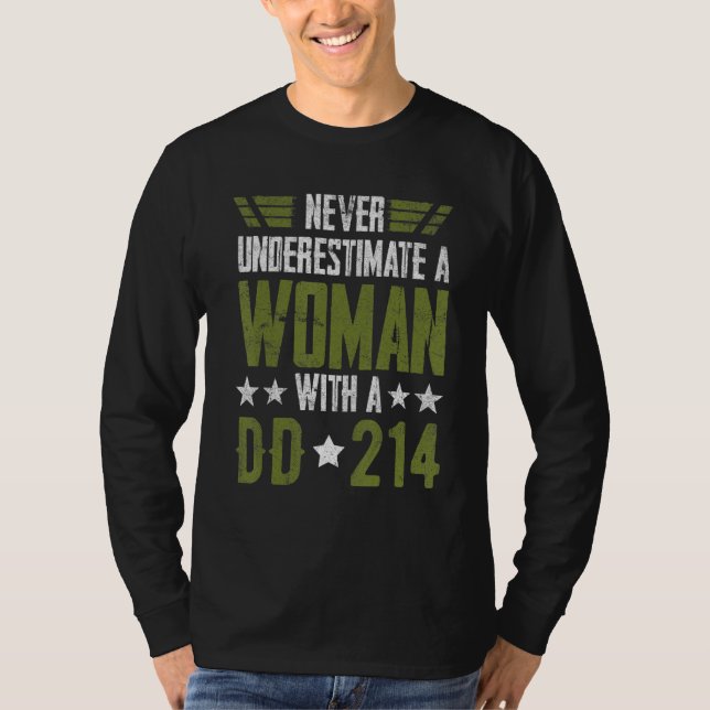 Camiseta Women With DD-214 Female Veterans Day_2 (Anverso)