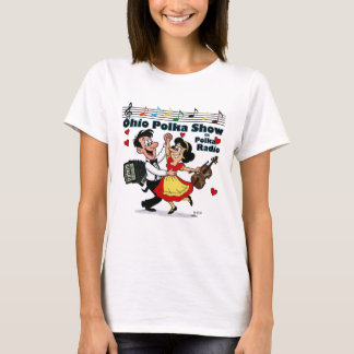 Camiseta Womens 0-H-I-0 Polkas T-Shirt