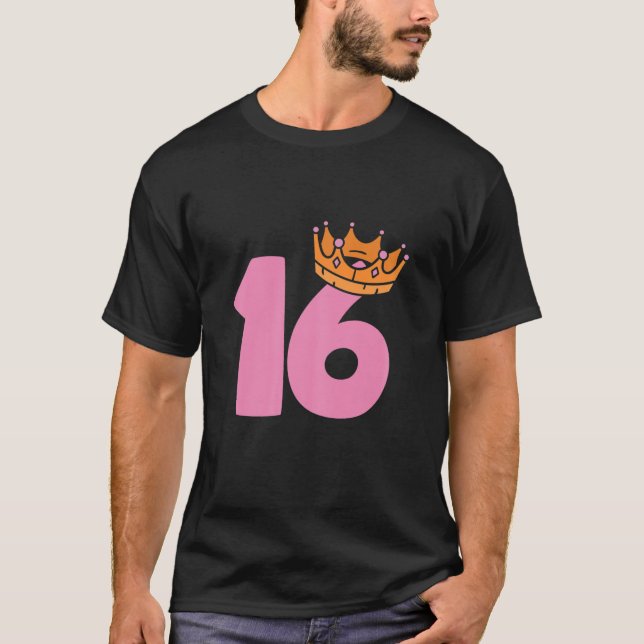 Camiseta Womens 16Th Birthday Queen Girls Happy Birthday Pa (Anverso)