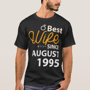 Camiseta Womens 25th Wedding Anniversary Gift Best Wife Sin