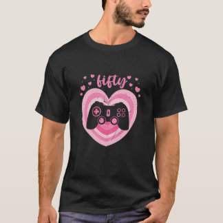 Camiseta Womens 50 Year Old Cute Gamer Birthday Girl 50Th B