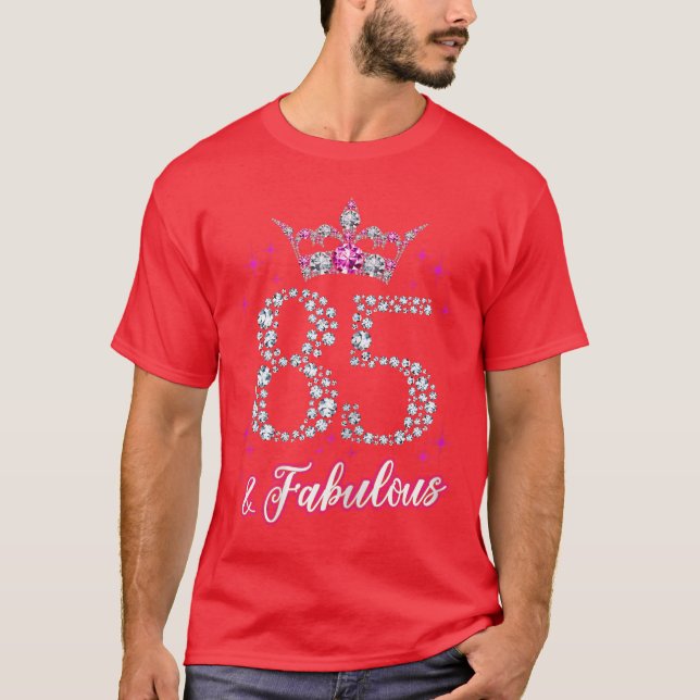 Camiseta Womens 85 and Fabulous 1935 85Th Birthday Giftee b (Anverso)