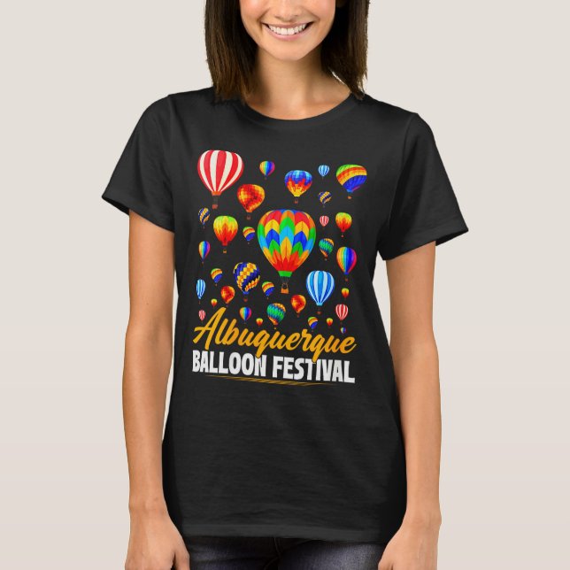 Camiseta Womens Albuquerque Hot Air Balloon Festival Balloo (Anverso)