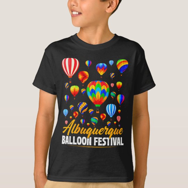 Camiseta Womens Albuquerque Hot Air Balloon Festival Balloo (Anverso)