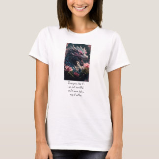 Camiseta women's angry beautiful dragon t-shirt