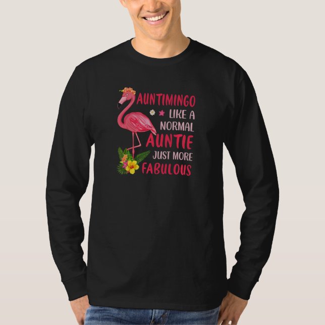 Camiseta Womens Auntimingo Like a Normal Aunt Just More Fab (Anverso)