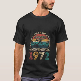 Camiseta Womens Awesome Since November 1972 53 Years Old 53