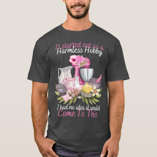 Camiseta Womens Baking Harmless Hobby, Bakery Owner, Cake M