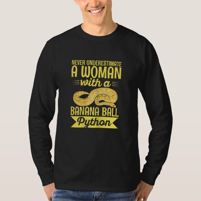 Camiseta Womens Banana Ball Python for a Banana ball python (Anverso)