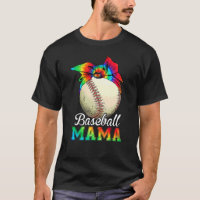 Womens Baseball Mama Tie Dye Mother's Day