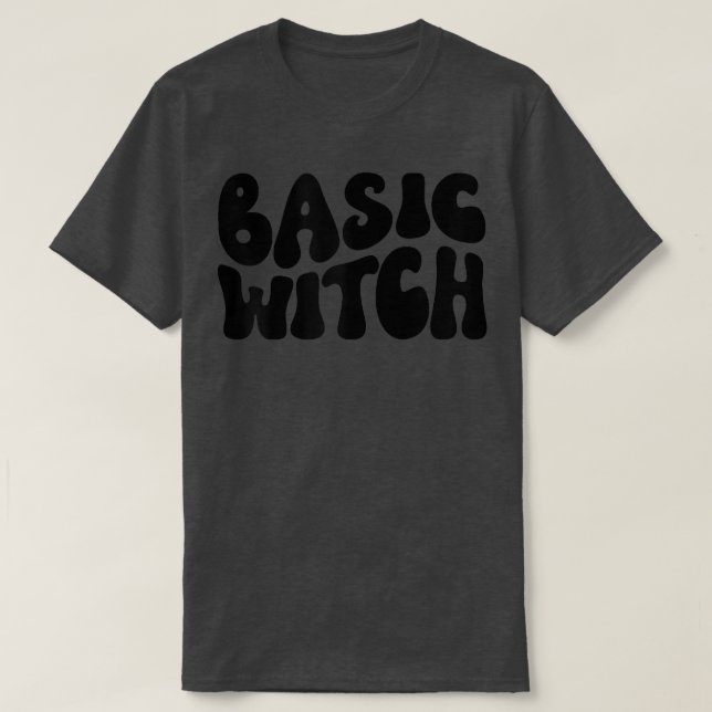 Camiseta Womens Basic Witch, Simple Halloween Outfit, Retro (Diseño del anverso)